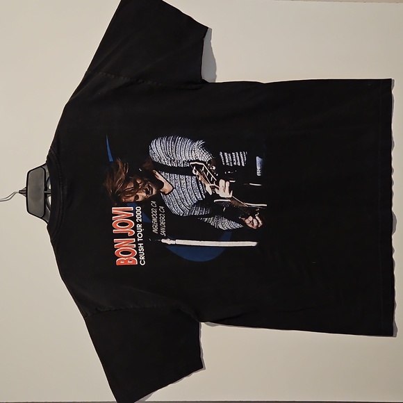 Bon Jovi Crush Tour 2000 Black short sleeve Concert tee XL L.A. San Diego - Picture 2 of 7